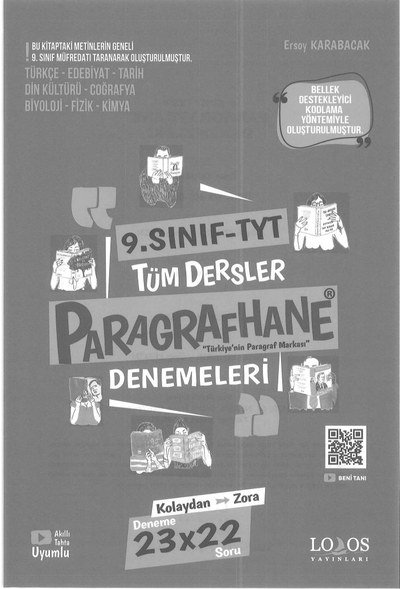 TYT TÜM DERSLER PARAGRAFHANE DENEMELERİ 23x22