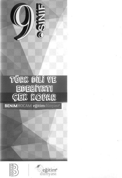 TÜRK DİLİ VE EDEBİYATI ÇEK KOPAR