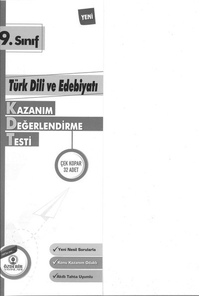 TÜRK DİLİ VE EDEBİYATI KAZANIM DEĞERLENDİRME TESTİ 32 ADET