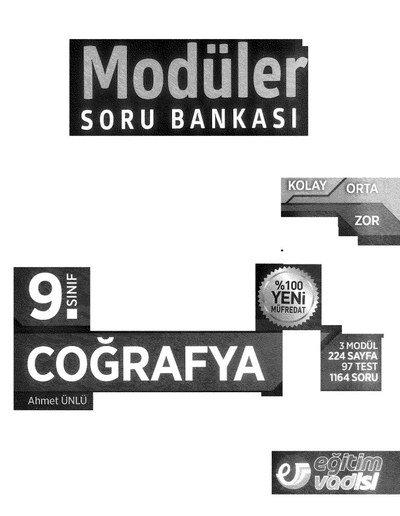 MODÜLER SORU BANKASI COĞRAFYA ANKA Fotokopi