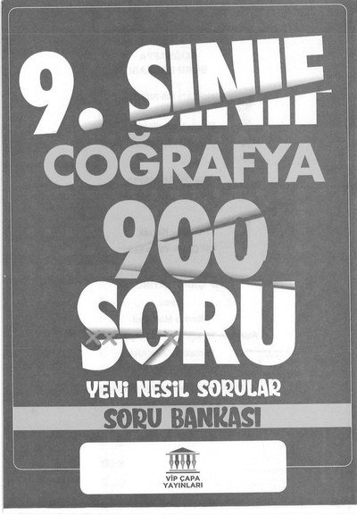 COĞRAFYA 900 SORU YENİ NESİL SORULAR SORU BANKASI ANKA Fotokopi
