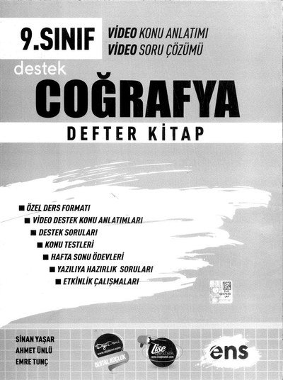 COĞRAFYA DEFTER KİTAP VİDEO KONU ANLATIMI ANKA Fotokopi
