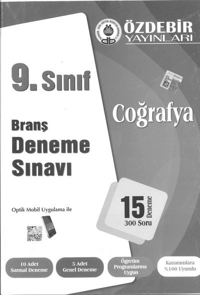 BRANŞ DENEME SINAVI COĞRAFYA 15 DENEME 300 SORU ANKA Fotokopi