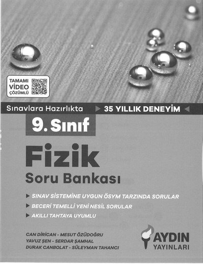 FİZİK SORU BANKASI SINAVLARA HAZIRLIK 35 YILLIK DENEYİM ANKA Fotokopi