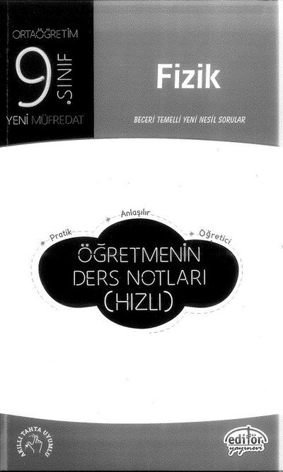 FİZİK ÖĞRETMENİN DERS NOTLARI (HIZLI) ANKA Fotokopi