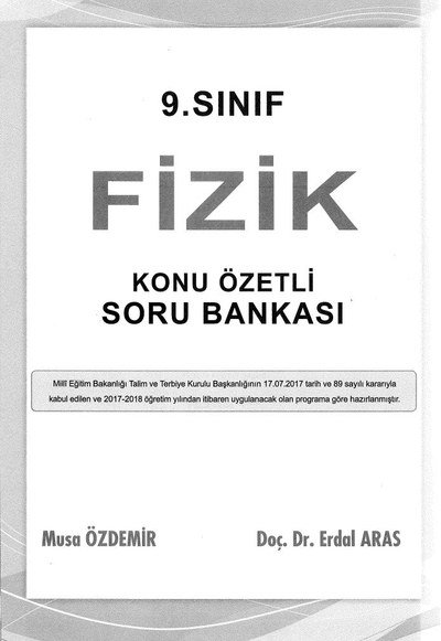 FİZİK KONU ÖZETLİ SORU BANKASI ANKA Fotokopi