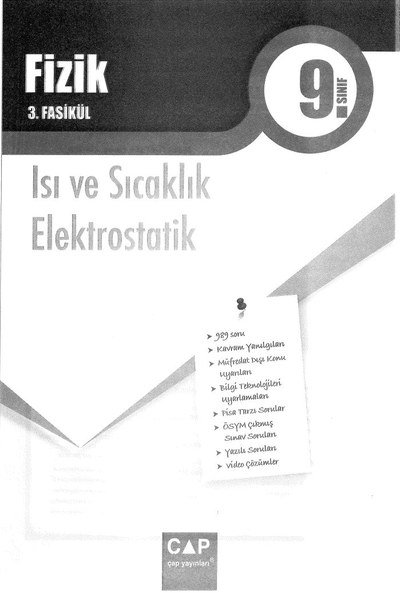 FİZİK 3. FASİKÜL ISI VE SICAKLIK ELEKTROSTATİK ANKA Fotokopi