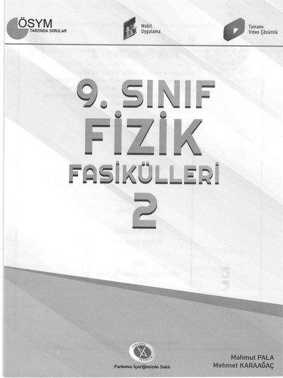FİZİK FASİKÜLLERİ 2 ÖSYM TARZINDA SORULAR ANKA Fotokopi