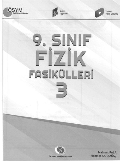 FİZİK FASİKÜLLERİ 3 ÖSYM TARZINDA SORULAR ANKA Fotokopi