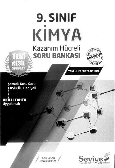 KİMYA KAZANIM HÜCRELİ SORU BANKASI ANKA Fotokopi