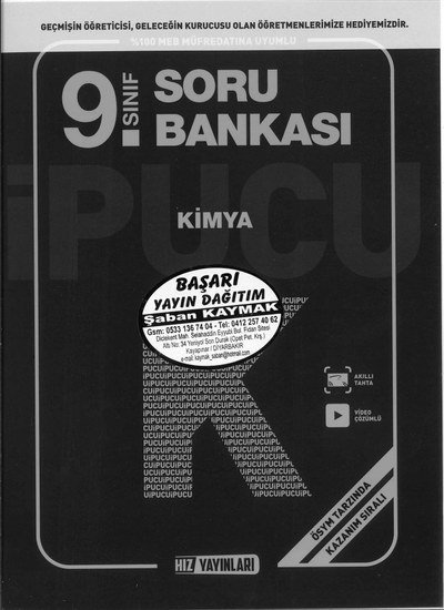 KİMYA SORU BANKASI ANKA Fotokopi