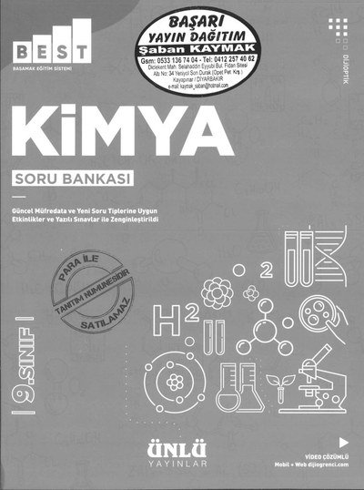 KİMYA SORU BANKASI ANKA Fotokopi