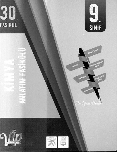 30 FASİKÜL KİMYA ANLATIM FASİKÜLÜ ANKA Fotokopi