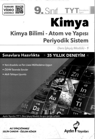 KİMYA BİLİMİ ATOM VE YAPISI PERİYODİK SİSTEM ANKA Fotokopi
