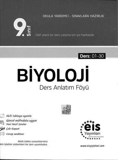 BİYOLOJİ DERS ANLATIM FÖYÜ ANKA Fotokopi