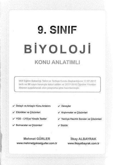 BİYOLOJİ KONU ANLATIMLI ANKA Fotokopi
