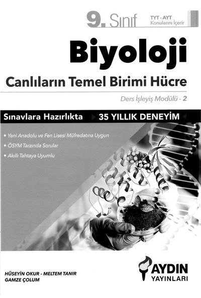 BİYOLOJİ CANLILARIN TEMEL BİRİMİ HÜCRE ANKA Fotokopi