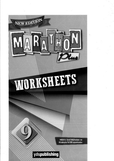 NEW EDITION MARATHON WORK SHEETS ANKA Fotokopi