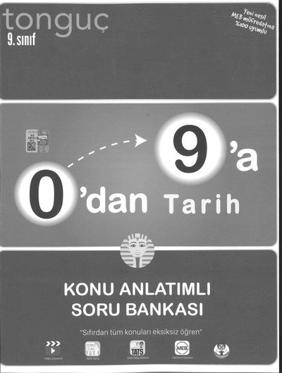 0'DAN 9'A TARİH KONU ANLATIMLI SORU BANKASI ANKA Fotokopi