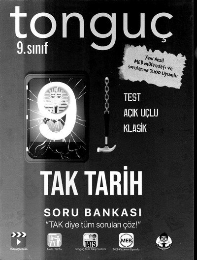 TAK TARİH SORU BANKASI TEST AÇIK UÇLU KLASİK ANKA Fotokopi