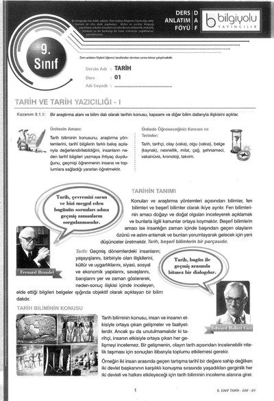 DERS ANLATIM FÖYÜ TARİH ANKA Fotokopi