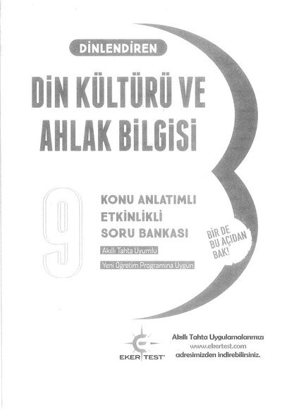 DİN KÜLTÜRÜ VE AHLAK BİLGİSİ KONU ANLATIMLI ETKİNLİKLİ SORU BANKASI ANKA Fotokopi