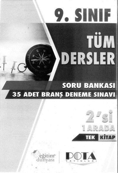 TÜM DERSLER SORU BANKASI 35 ADET BRANŞ DENEME SINAVI 2'Sİ 1 ARADA TEK KİTAP ANKA Fotokopi