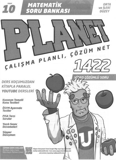 MATEMATİK SORU BANKASI PLANET ÇALIŞMA PLANLI ÇÖZÜM NET 1422 ÇÖZÜMLÜ SORU ANKA Fotokopi