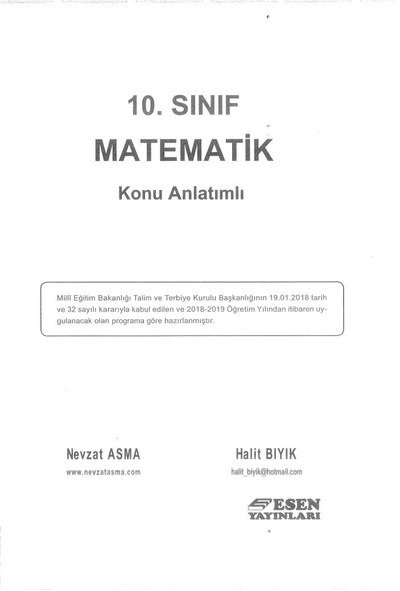MATEMATİK KONU ANLATIMLI ANKA Fotokopi