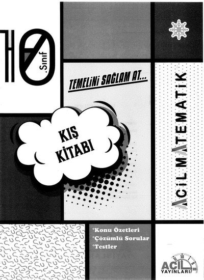 KIŞ KİTABI ACİL MATEMATİK KONU ÖZETLERİ ANKA Fotokopi