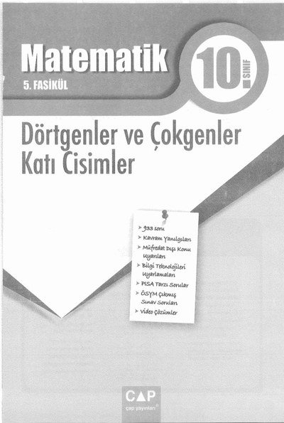 MATEMATİK 5. FASİKÜL DÖRTGENLER VE ÇOKGENLER KATI CİSİMLER ANKA Fotokopi