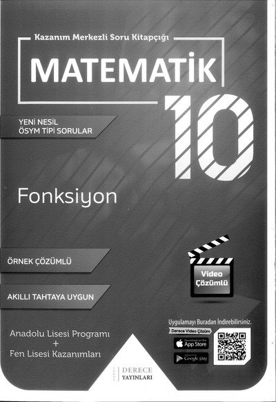 KAZANIM MERKEZLİ SORU KİTAPÇIĞI MATEMATİK FONKSİYON ÖRNEK ÇÖZÜMLÜ