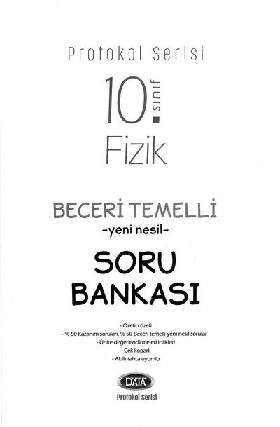 PROTOKOL SERİSİ FİZİK BECERİ TEMELLİ YENİ NESİL SORU BANKASI ANKA Fotokopi