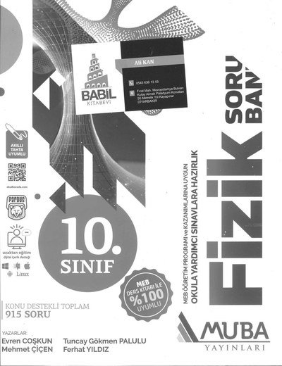 FİZİK SORU BANKASI OKULA YARDIMCI SINAVLARA HAZIRLIK ANKA Fotokopi