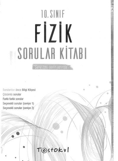 FİZİK SORULAR KİTABI ANKA Fotokopi