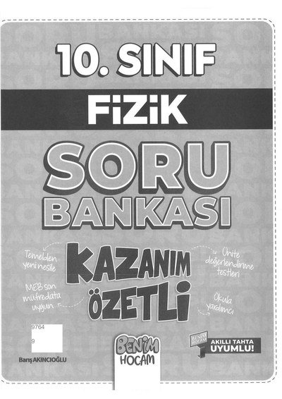 FİZİK SORU BANKASI KAZANIM ÖZETLİ BENİM HOCAM ANKA Fotokopi
