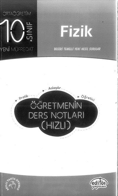 FİZİK BECERİ TEMELLİ YENİ NESİL SORULAR ÖĞRETMENİN DERS NOTLARI (HIZLI)