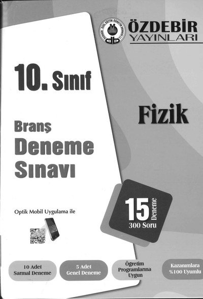 BRANŞ DENEME SINAVI FİZİK 15 DENEME 300 SORU ANKA Fotokopi