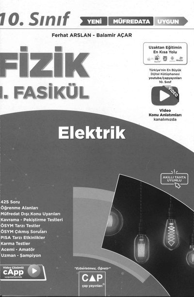 FİZİK 1. FASİKÜL ELEKTRİK ANKA Fotokopi