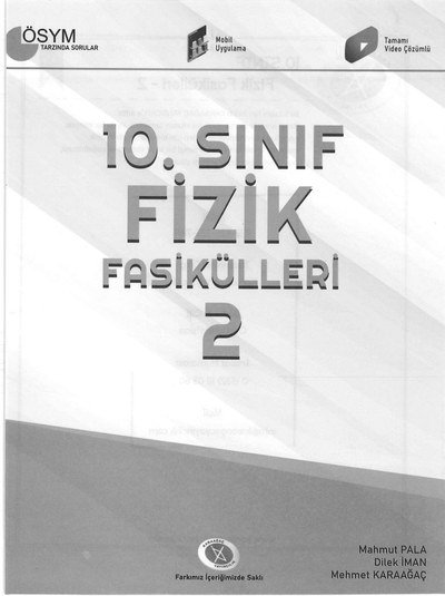 FİZİK FASİKÜLLERİ 2 ANKA Fotokopi