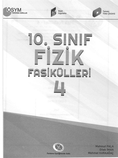 FİZİK FASİKÜLLERİ 4 ANKA Fotokopi