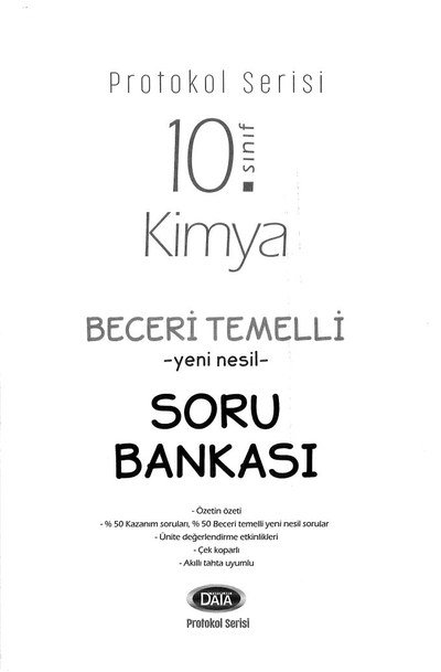 KİMYA BECERİ TEMELLİ YENİ NESİL SORU BANKASI
