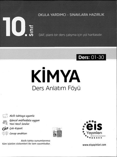 KİMYA DERS ANLATIM FÖYÜ ANKA Fotokopi