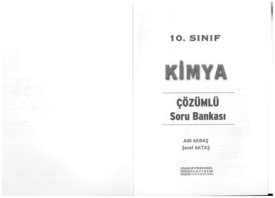 KİMYA ÇÖZÜMLÜ SORU BANKASI ANKA Fotokopi