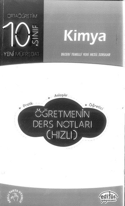KİMYA ÖĞRETMENİN DERS NOTLARI (HIZLI)