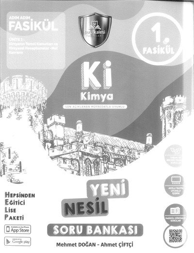 Kİ KİMYA YENİ NESİL SORU BANKASI ANKA Fotokopi