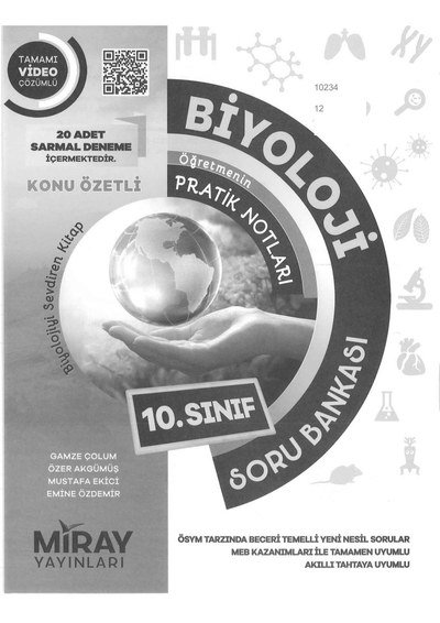 BİYOLOJİ ÖĞRETMENİN PRATİK NOTLARI SORU BANKASI KONU ÖZETLİ ANKA Fotokopi