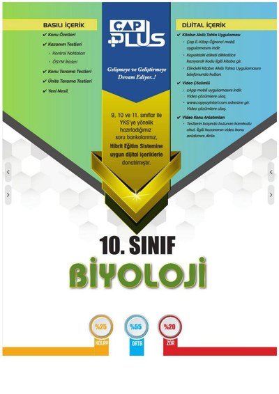 BİYOLOJİ SORU BANKASI ANKA Fotokopi