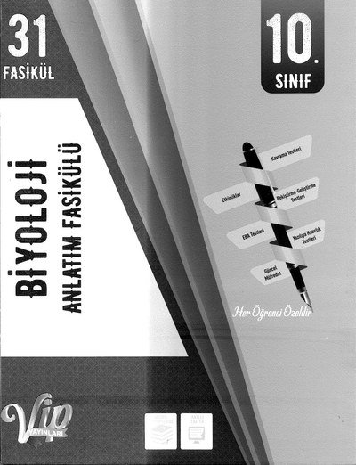 BİYOLOJİ ANLATIM FASİKÜLÜ 31 FASİKÜLÜ ANKA Fotokopi