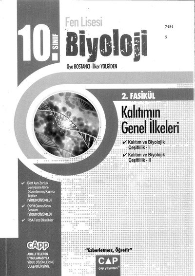 BİYOLOJİ 2. FASİKÜL KALITIMIN GENEL İLKELERİ ANKA Fotokopi
